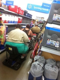 Walmart traffic jam