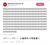 Waluigi has taken over nintendos twitter