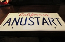 Wanted a new start on my license plate guess this will have to do
