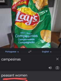 Wanted to know what flavor my Portuguese crisps are