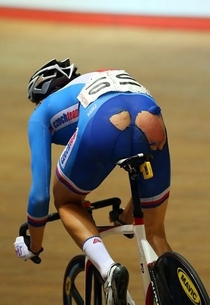 Wardrobe Malfunction  Cycling World Cup in Manchester England