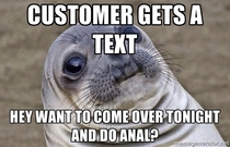 Was activating a new phone for a customer when they started to get texts