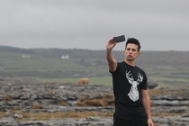Was alone when a guy walked  yards to take a duck-face selfie right in my shot of the Irish countryside