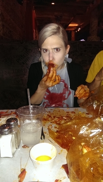 Was googling for a restaurant that serves crawfish google has this picture as the main photo for one of the restaurants