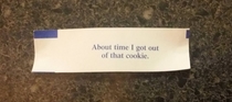 Was kind of hoping for a fortune but that works too