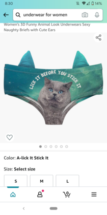 Was looking for cheap panties on Amazon and found this gem