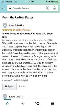Was looking to buy a new hammer and came across this gem while reading reviews WTF