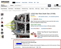 Was looking up LEGO sets when I saw this review of the LEGO Star Wars Death Star on Amazon