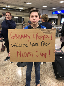 Was picking up a friend at the airport when we saw this great welcome back sign