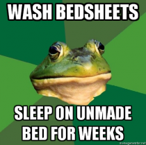 Wash bedsheets
