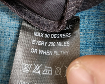 Washing instructions on my motorcycle club t-shirt