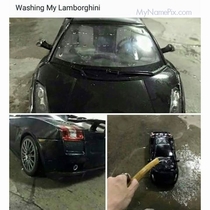 Washing Lamborghini