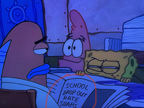 Watching SpongeBob with my kid and we noticed this 