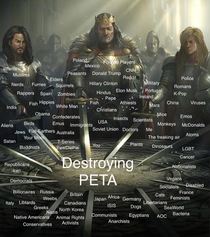 We all have to join arms and destroy peta together