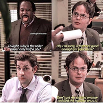 We all thought dwight was crazy