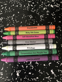 We are all one crayon box of emotions and opinions