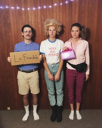 We dressed up as Kip Napolean and Deb this year A film that will never be too late to reference