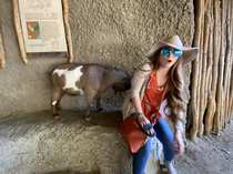 We found out which goat isnt friendly at the petting zoo