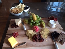 We had this cheese plate at my Thanksgiving dinner Dolphin for scale