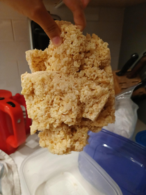 We made rice-crispys