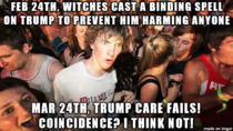 We Owe the Witches A big Thank you for Defeating Trumpcare