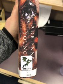 We were making spine labels for new books today and this happened