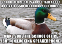 We were on the phone for thirty fucking minutes before I heard other students giggling in the background