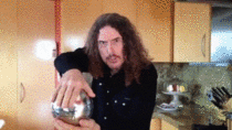 Weird Al performs a magic trick