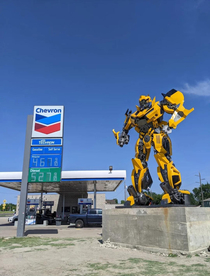weird art you say Random gas station in East Texas