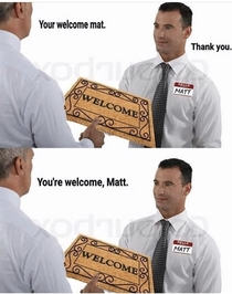 Welcome Matt