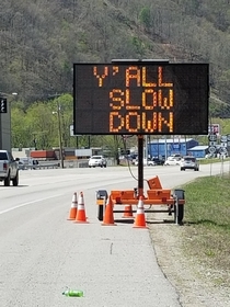 Welcome to Kentucky yall best be fixin ta do the speed limit