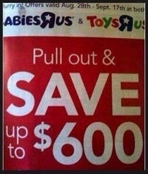 Well done Toys R Us