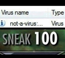 Well its not a virus so 