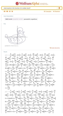 Well played Wolfram Alpha