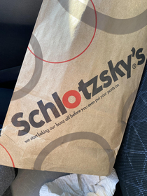 Went and got lunch today at Schlotzkys and i just noticed their slogan