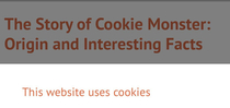 Went looking for facts on Cookie Monster and this happened Had a laugh and wanted to share
