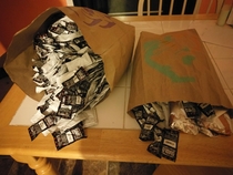 Went through the taco bell drive-thru with a friend When asked if we wanted sauce I said As much as youre allowed to give me I may have made a mistake