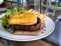 Went to France and asked for a burger with cheese