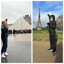 Went to Paris with my son and perfected two of the most iconic photos