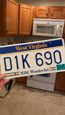 Went to register my car came home to install my new plate and surprised with DK 