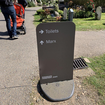 went to see karl marxs grave and the directions are incredible