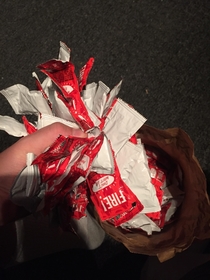 Went to Taco Bell drunk Asked for a shit ton of fire sauce They gave me a fucking bag full Im so happy