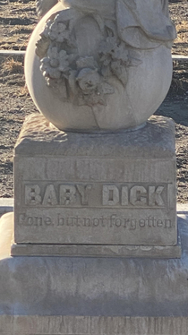 Went to the cemetery today and saw this bad boy