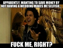 What about all the people who want to watch you be married Then THEY can pay for it