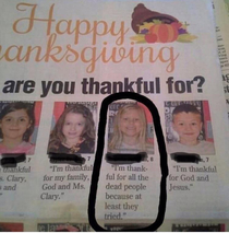 What are you thankful for this Thanksgiving