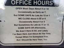 What are your hours