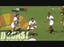 What happens when an Olympic m sprinter plays rugby