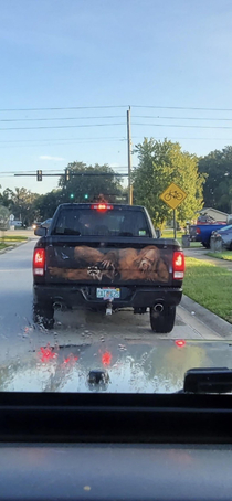 What in the actual Florida Man is this Seen otw to work this morning