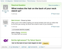 What makes your hair stand up