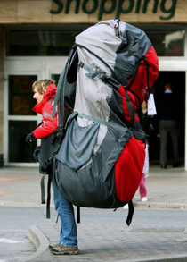 What my backpack feels like on the first day of school